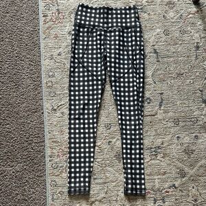 Albion Gingham Print leggings XS